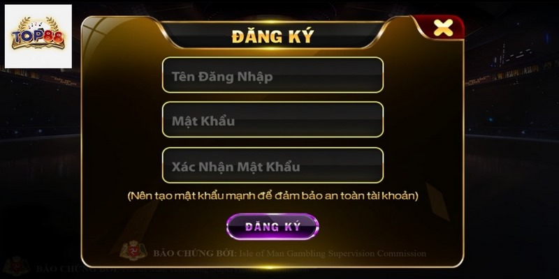 Hướng dẫn chỉ tiết đăng ký tài khoản TOP88 cho thành viên mới