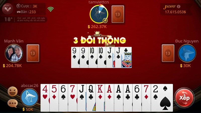 Luật chơi game tiến lên miền nam tại cổng game top88